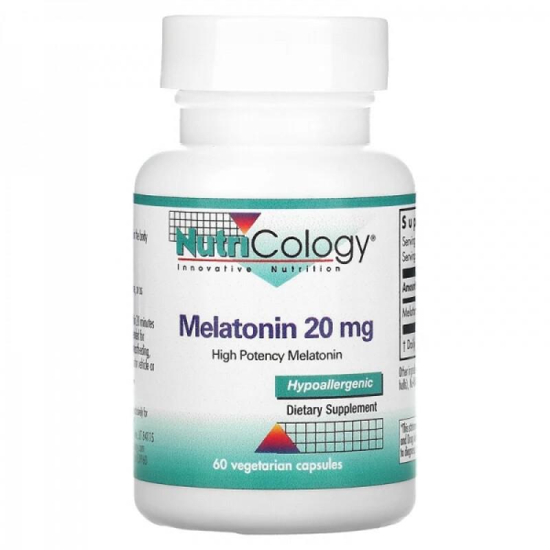 Мелатонин Nutricology Melatonin 20 мг 60 капс. (ARG-51580)