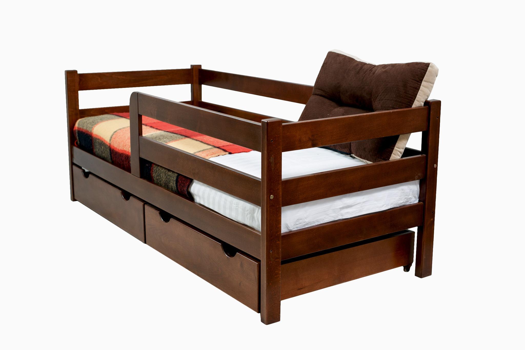 Ліжко підліткове Goydalka Montana з шухлядою 160x80 см Горіх - фото 4 Ліжко підліткове Goydalka Montana з шухлядою 160x80 см Горіх - фото 4