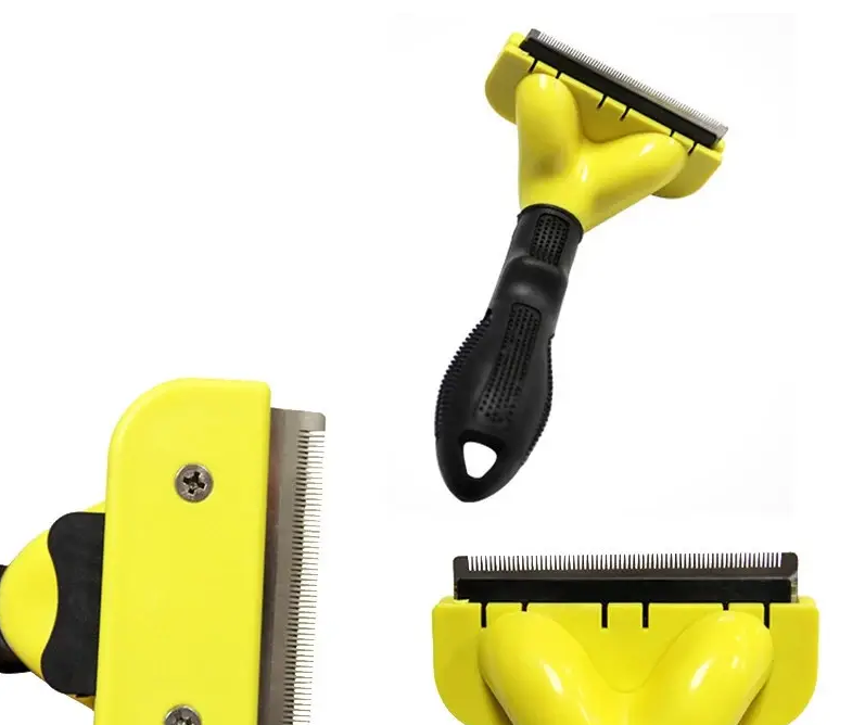 Фурминатор для длинношерстных собак крупных пород (FH1-DL-10-Yellow) - фото 2