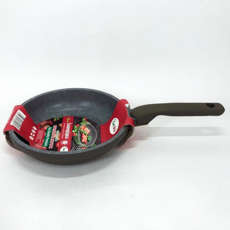 Сковорода Con Brio CB-2026 Eco Granite Premium 20 см Gray (tf5158) - фото 10 Сковорода Con Brio CB-2026 Eco Granite Premium 20 см Gray (tf5158) - фото 10