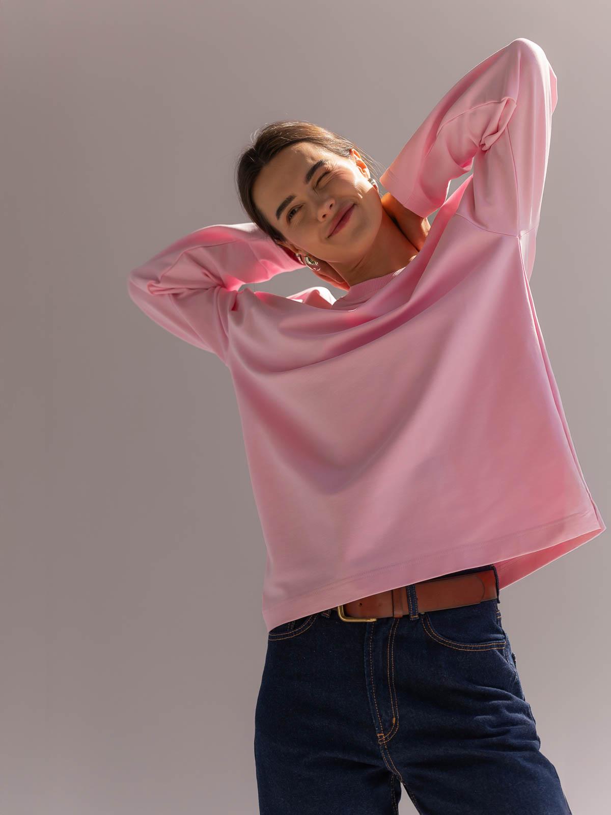 Лонгслів жіночий базовий FROMUS S/M Рожевий (2638-21)