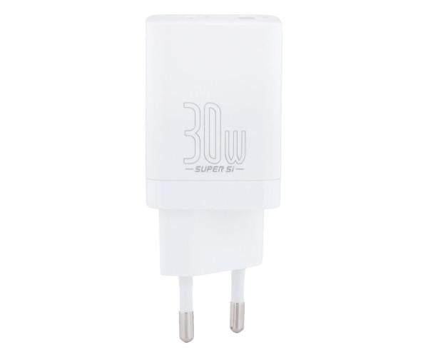 Устройство зарядное сетевое Baseus CCSUPP-E PD/QC3.0 30W White