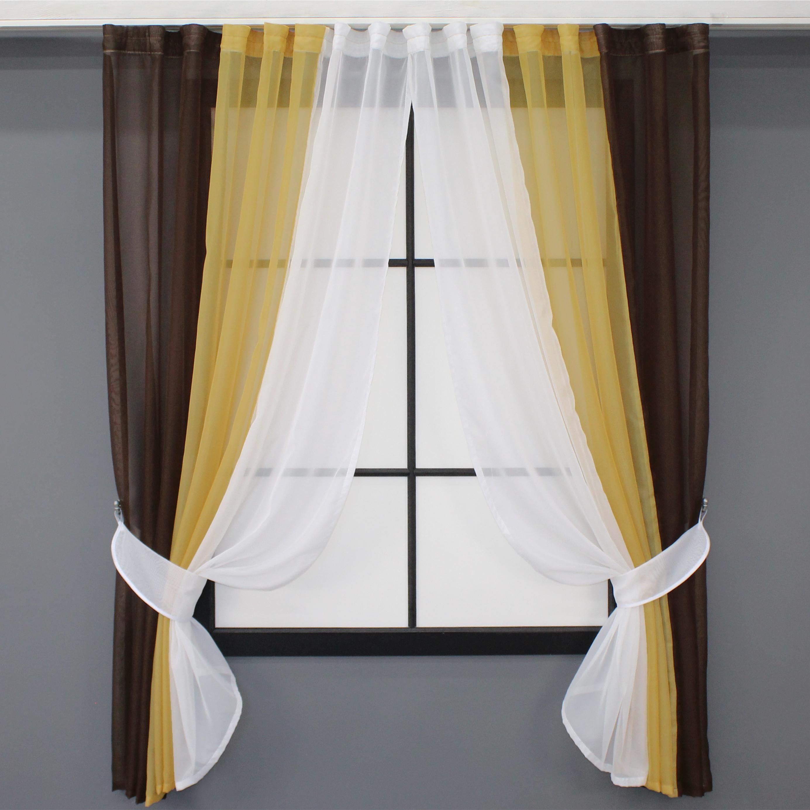 Шторы кухонные VR-Textil №054к комбинированные 400х170 см Разноцветный (50-052) Шторы кухонные VR-Textil №054к комбинированные 400х170 см Разноцветный (50-052)