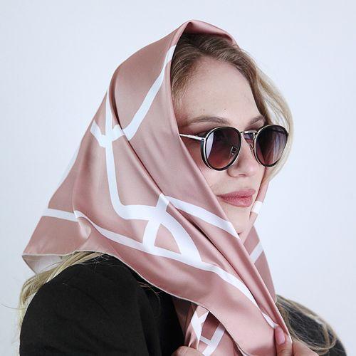 Платок шелковый Presentville Пастельный 68х68 см (HUST_25M003)