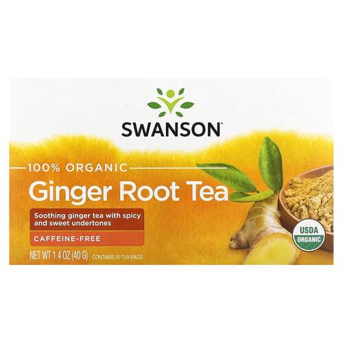 Чай Swanson 100% Organic Ginger Root Tea 20 bags (SWF077) Чай Swanson 100% Organic Ginger Root Tea 20 bags (SWF077)