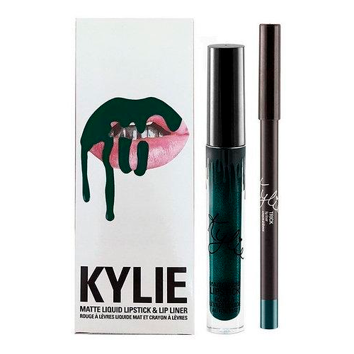 Помада жидкая матовая Kylie с карандашом для губ 2в1 8611 Green (34063674)