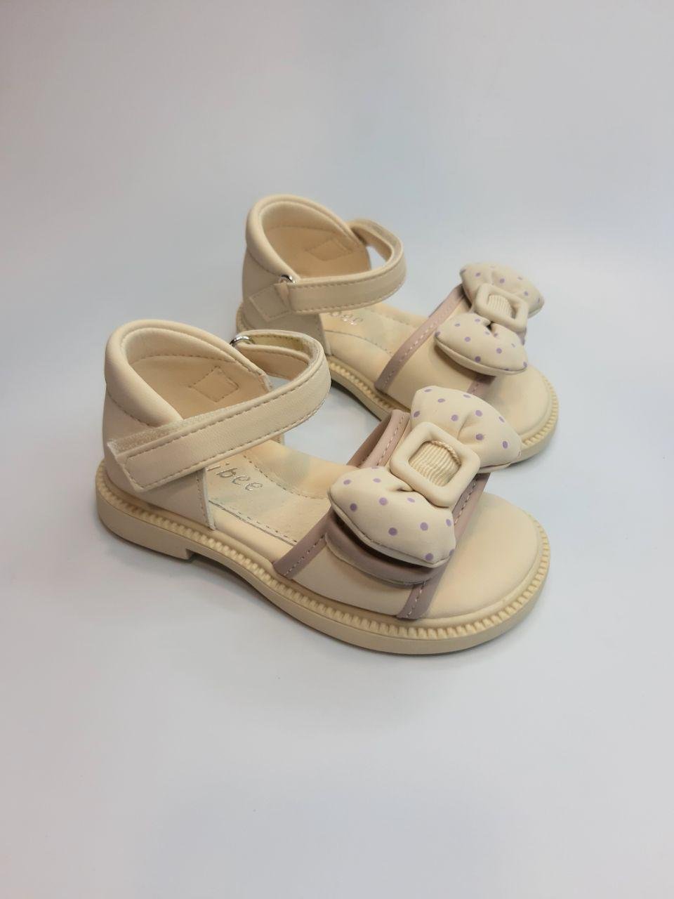 Босоніжки для дівчинки Clibee р. 25 16 см Бежевий (162 beige)