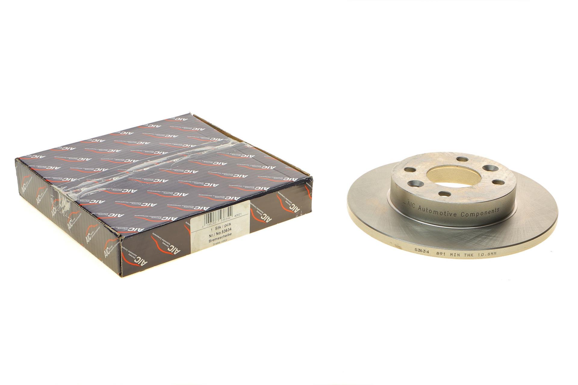 Диск тормозной передний Aic для Renault Megane/Clio 1.2-1.9 90-03 53634 AIC 238x12 мм (53634)