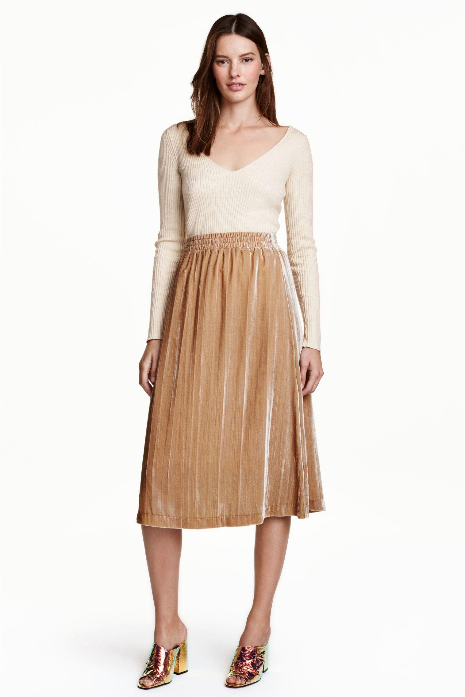 Юбка велюровая р. M Бежевый (4638904RP1)