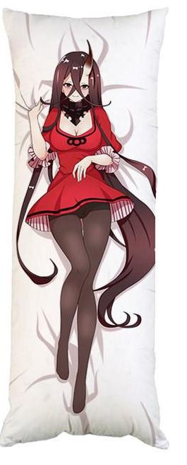 Подушка дакимакура Девушка демон декоративная ростовая для обнимания 50x150 см