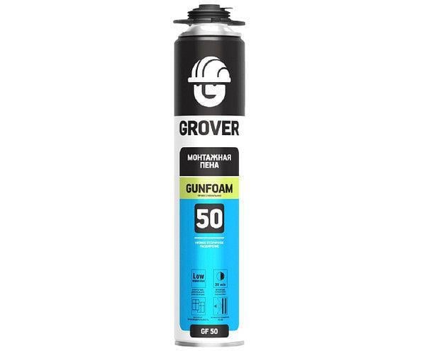 Піна монтажна Grover GF50 всесезонна пістолетна 731 мл Жовтий (2088751690)