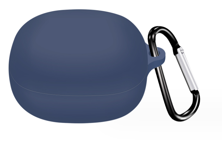 Чехол-накладка DK Silicone Candy Friendly с карабином для Anker SoundCore Liberty 4 Dark blue - фото 1 Чехол-накладка DK Silicone Candy Friendly с карабином для Anker SoundCore Liberty 4 Dark blue - фото 1