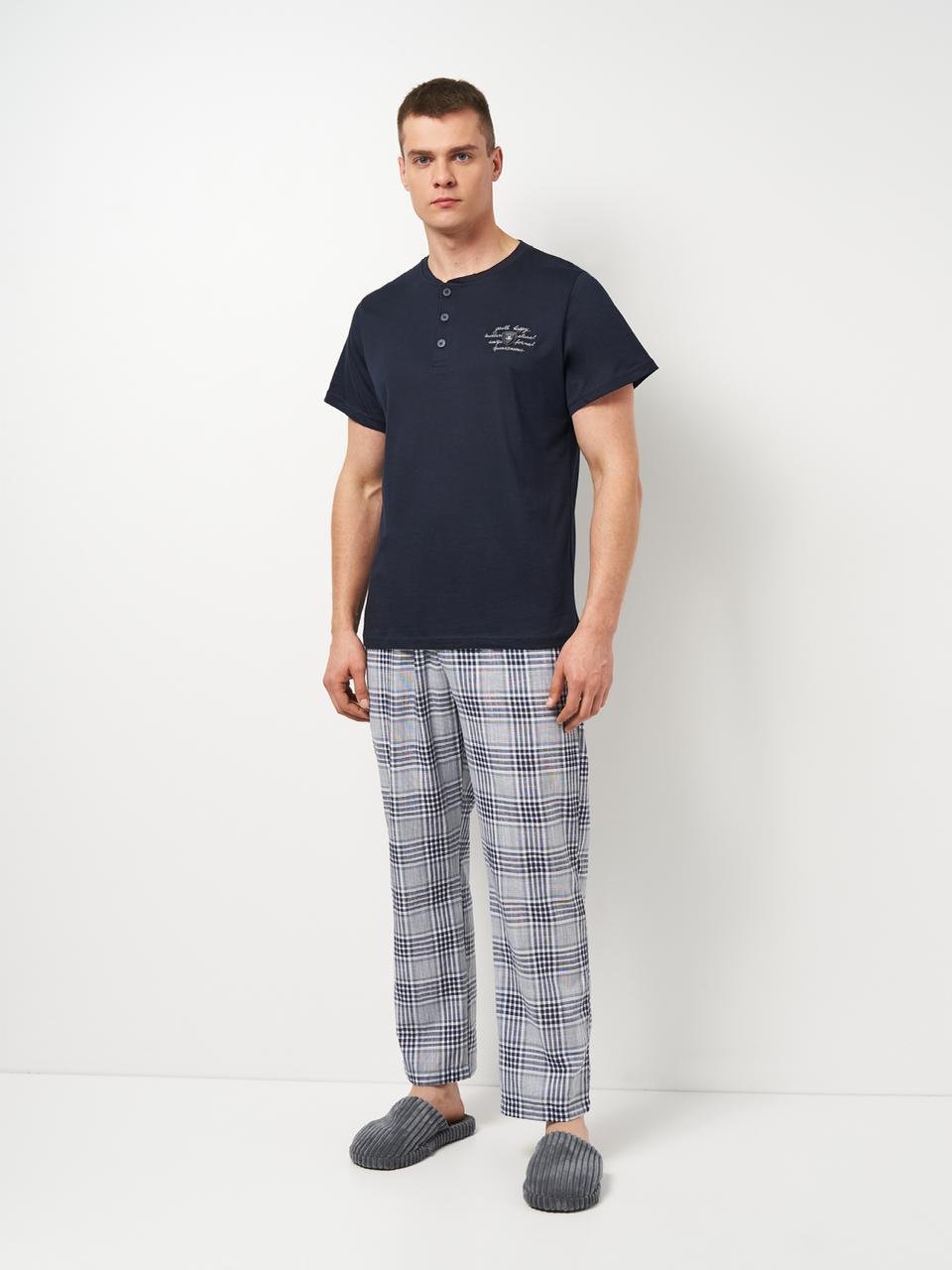 Пижама Cotpark хлопок XL Темно-синий (575-08-XL)