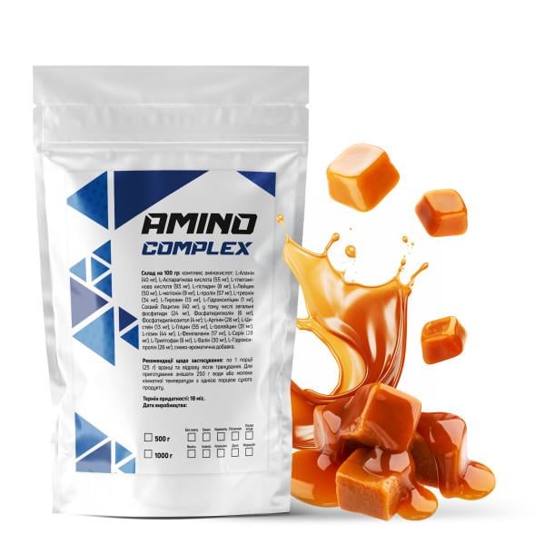 Аминокомплекс Amino Complex Карамель 90% белка на 20 порций 500 г (21-125-am-k500)