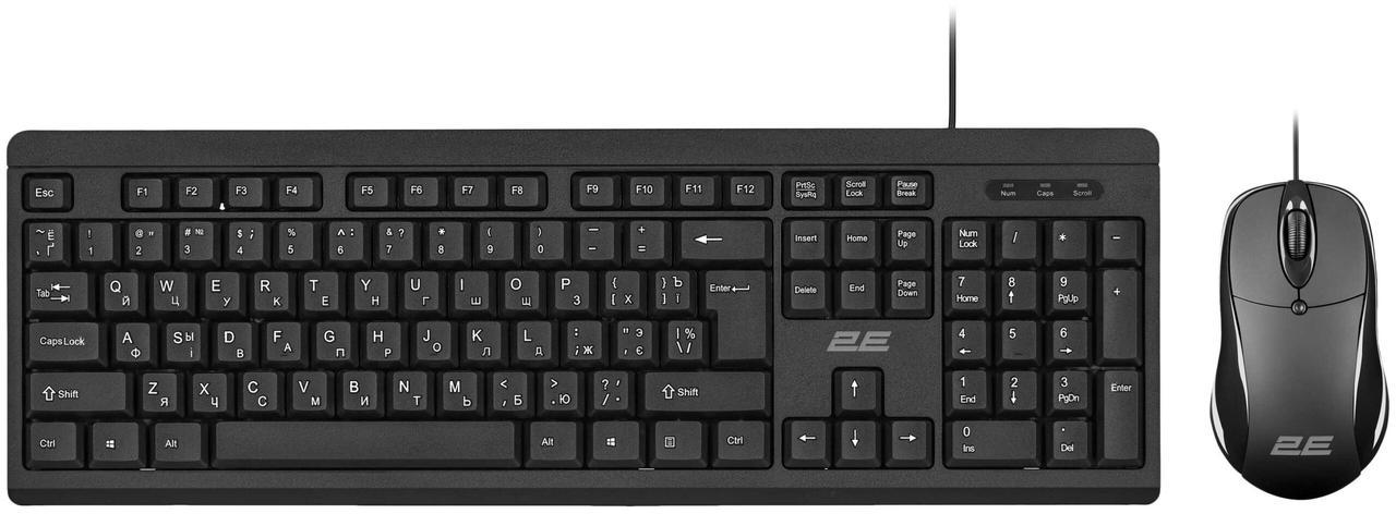 Клавиатура и мышка в комплекте 2E MK401 Black (2E-MK401UB_UA)