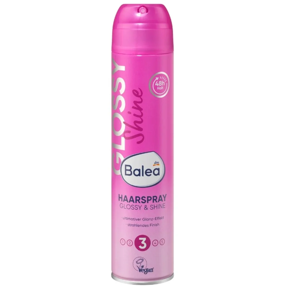 Лак для волос Balea Glossy & Shine №3 для глянцевого блеска 300 мл