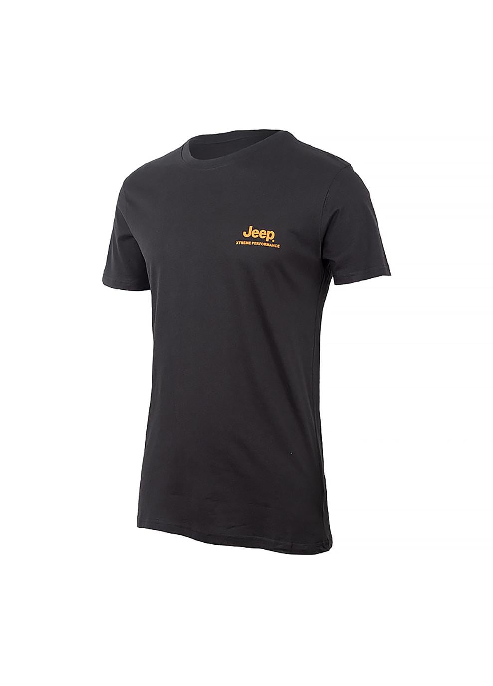 Футболка мужская JEEP T-SHIRT SEEK&DISCOVERY Back Vertical Print JX22A M Черный (O102628-B968 M)