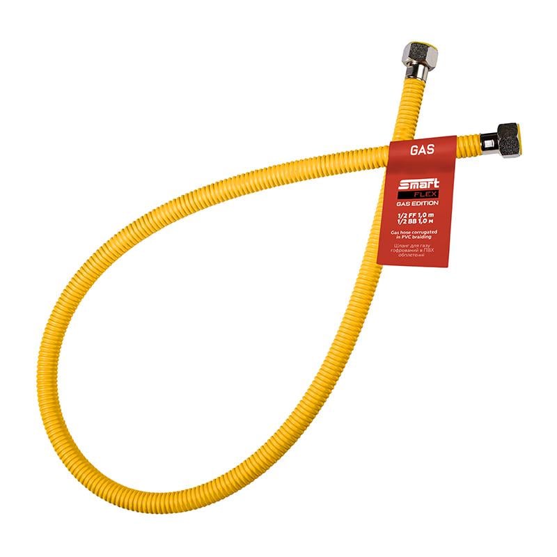 Шланг газовый гофрированный SmartFlex ВВ 1/2" 100 см (64454) Шланг газовый гофрированный SmartFlex ВВ 1/2" 100 см (64454)