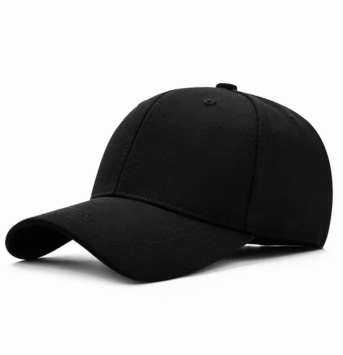 Кепка бейсболка Wuke классическая однотонная с изогнутым козырьком унисекс оne size Черный