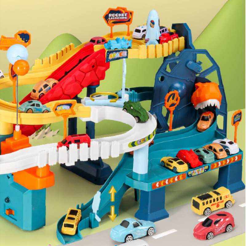 Дитячий ігровий паркінг з музикою Fun Game Dinosaur Space Orbit 5506 А спуск з 4 машинками (1831167150) - фото 4 Дитячий ігровий паркінг з музикою Fun Game Dinosaur Space Orbit 5506 А спуск з 4 машинками (1831167150) - фото 4