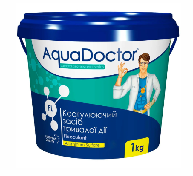Флокулянт Aquadoctor FL гранулированный от мутной воды в бассейне 1 кг (19394)