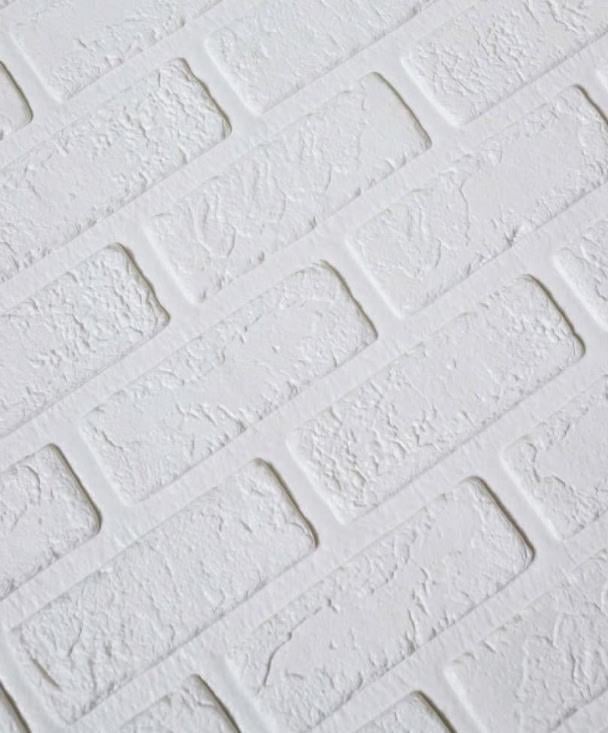 Самоклеющаяся декоративная 3D панель 700x770x3 мм Кирпич деко белый