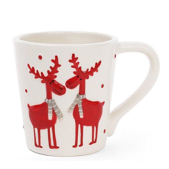 Чашка керамическая Flora Олени 0,325 л (32375)