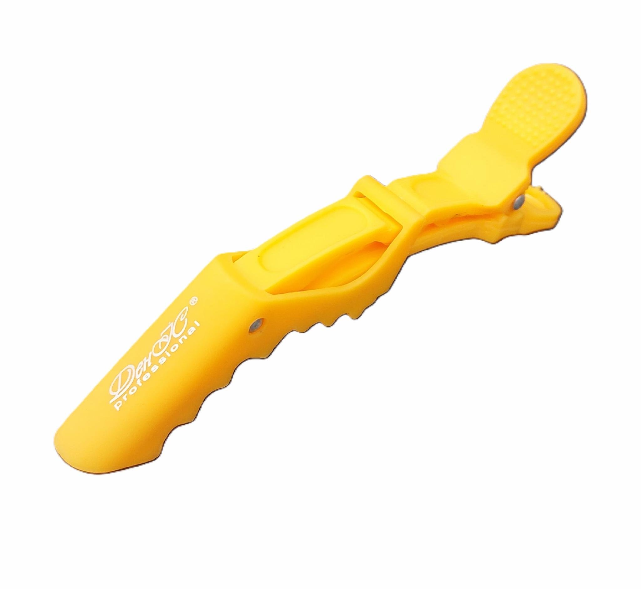 Зажим для волос Денис professiona Крокодил карбоновый 113х15 мм Оранжевый (1453071297)