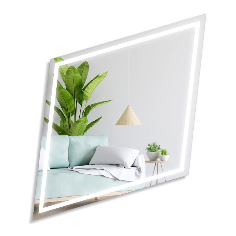 Зеркало фигурное La Mir Diamond с LED подсветкой с датчиком движения руки 80х95 см (Diamond7)