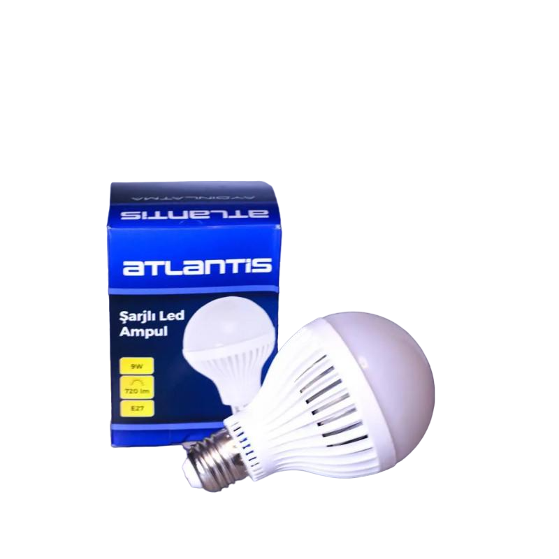 Лампочка на аккумуляторе Atlantis E27 9 Вт (12737524)