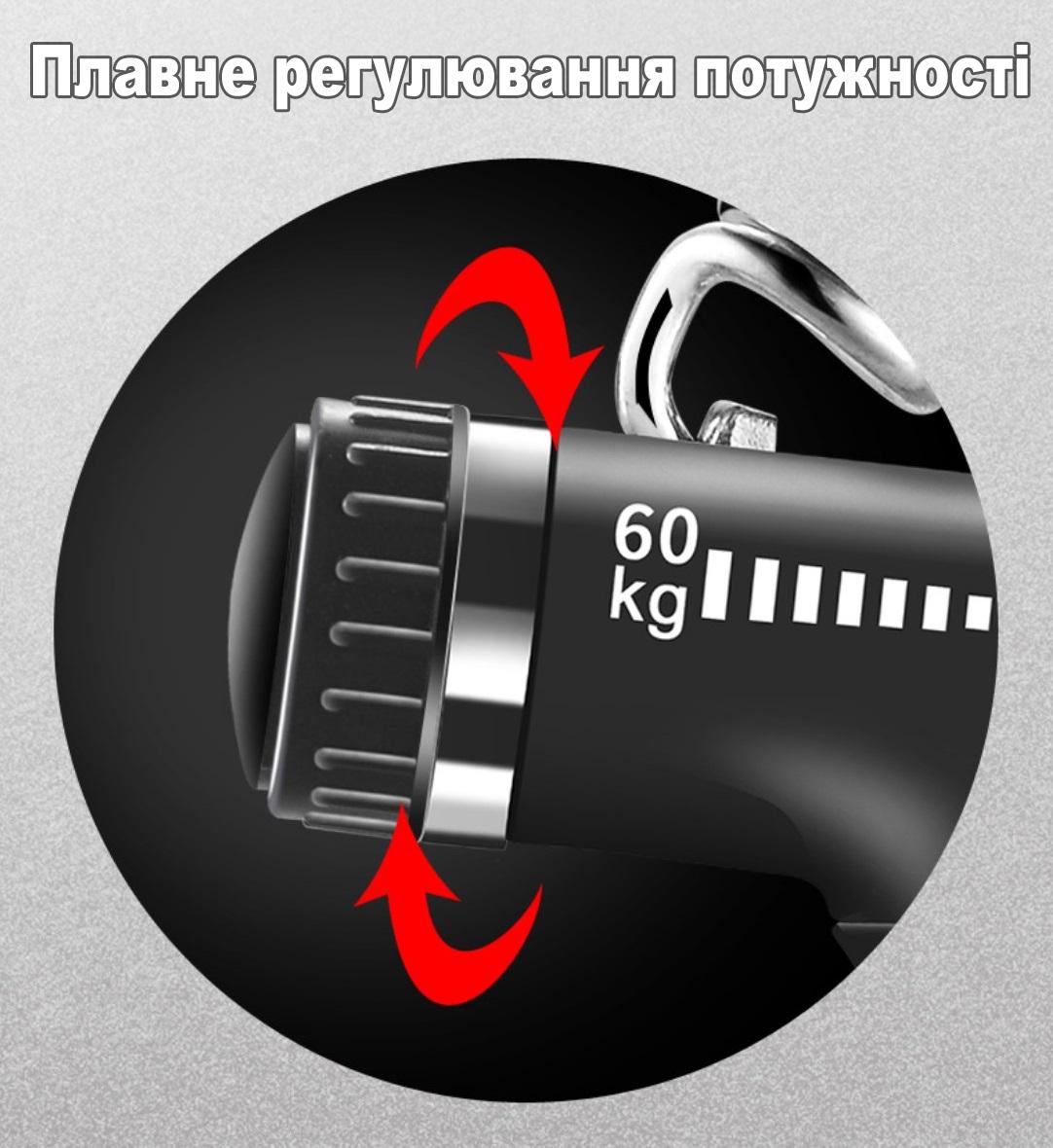 Еспандер пружинний з анатомічними ручками і лічильником до 99 повторень 5-60 кг (R9203) - фото 7