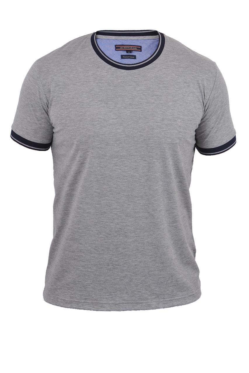 Футболка чоловіча Le Gutti 23-1734-03 XL Сірий