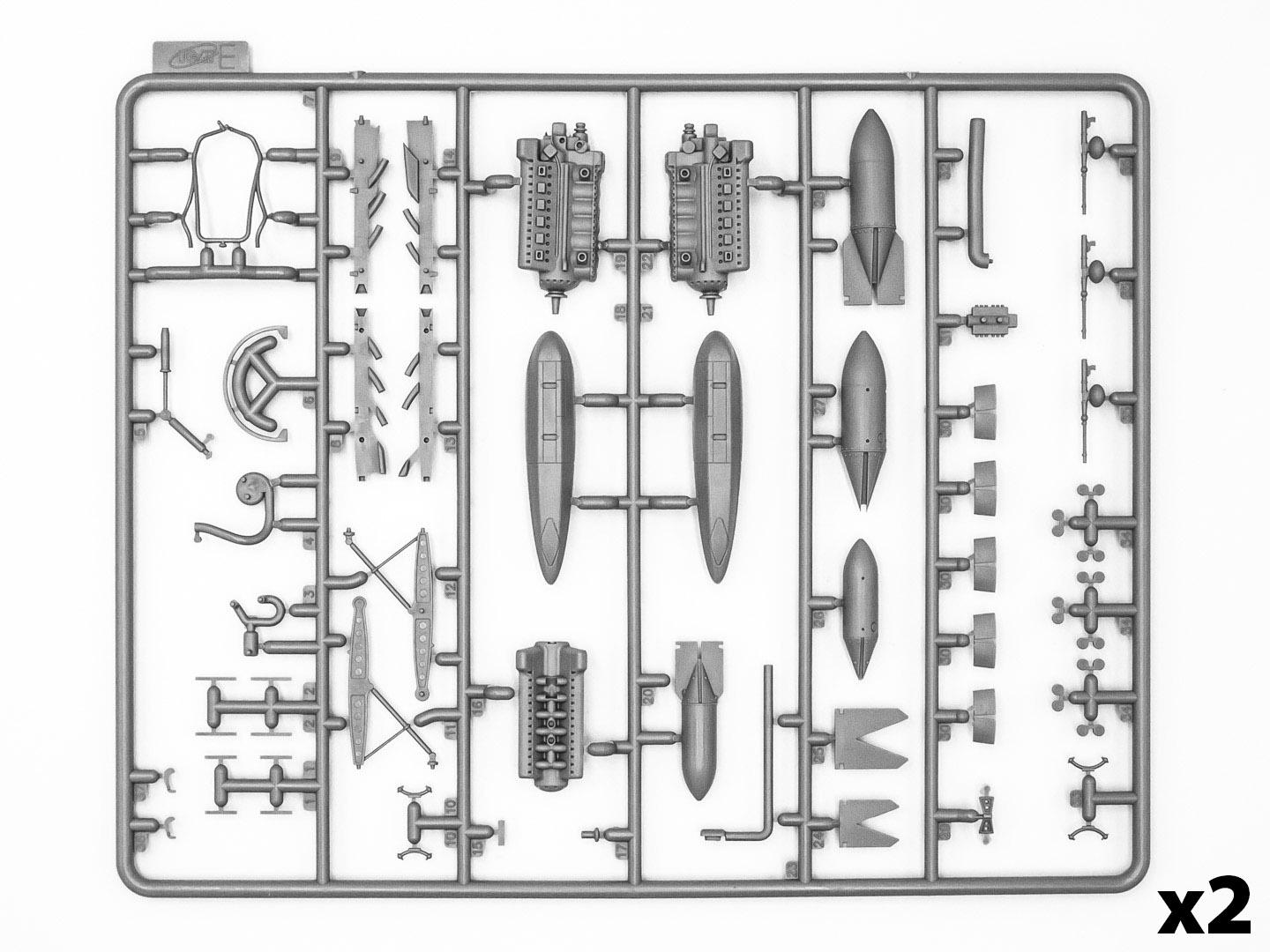 Збірна модель ICM Ju 88A-11 німецький бомбардувальник 2 Світової Війни (48235) - фото 6