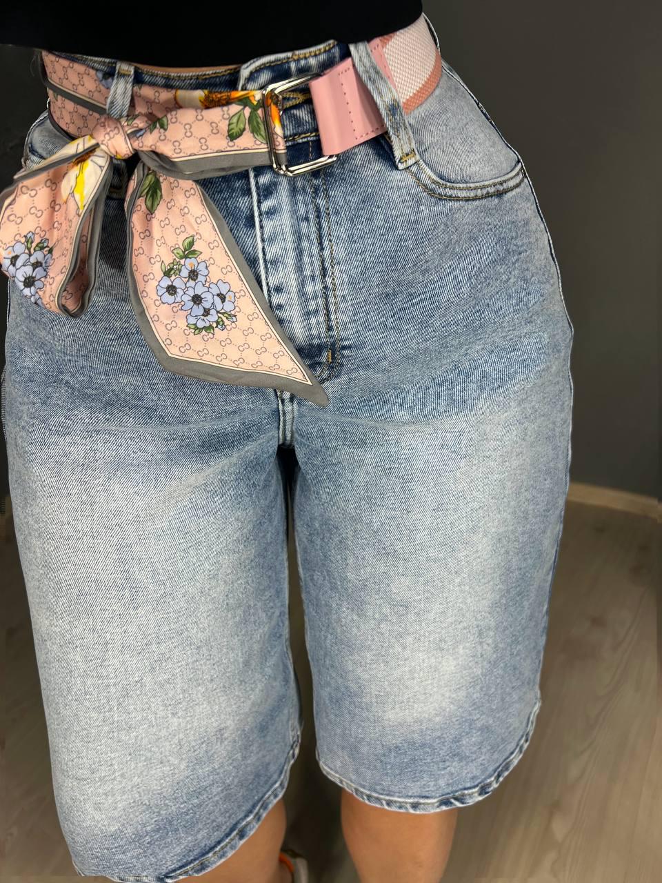 Шорты женские джинсовые Moss 512 бермуды удлиненные с розовым поясом р. 29 Голубой/Розовый (4202) - фото 6 Шорты женские джинсовые Moss 512 бермуды удлиненные с розовым поясом р. 29 Голубой/Розовый (4202) - фото 6