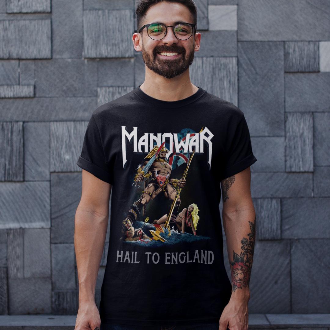 Футболка унисекс Manowar Hail To The England 4XL Черный (00000011032)