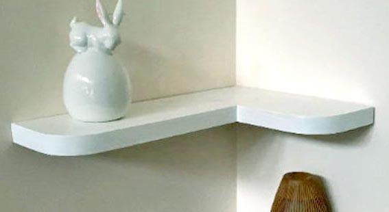 Полка настенная из дерева Вильянсон левая Зефир (ПНС/202220)