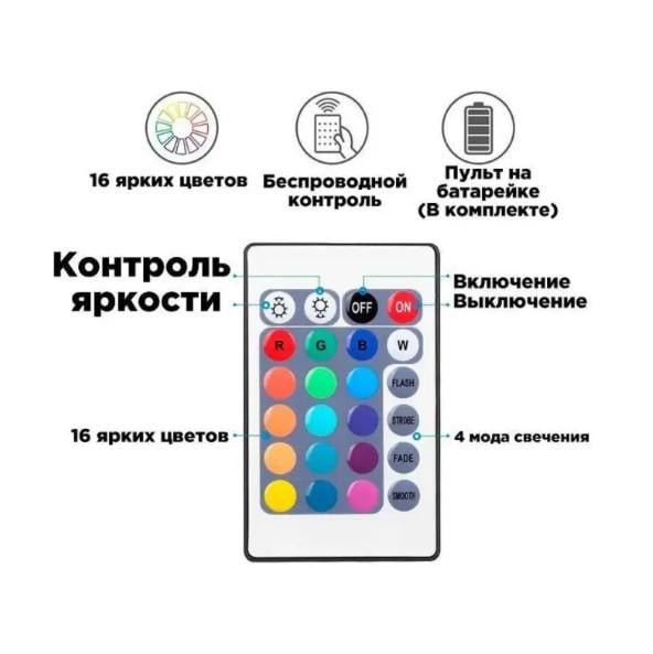 Світлодіодна стрічка Універсальна SMD RGB 5050 + пульт керування 5 м (8572749) - фото 3