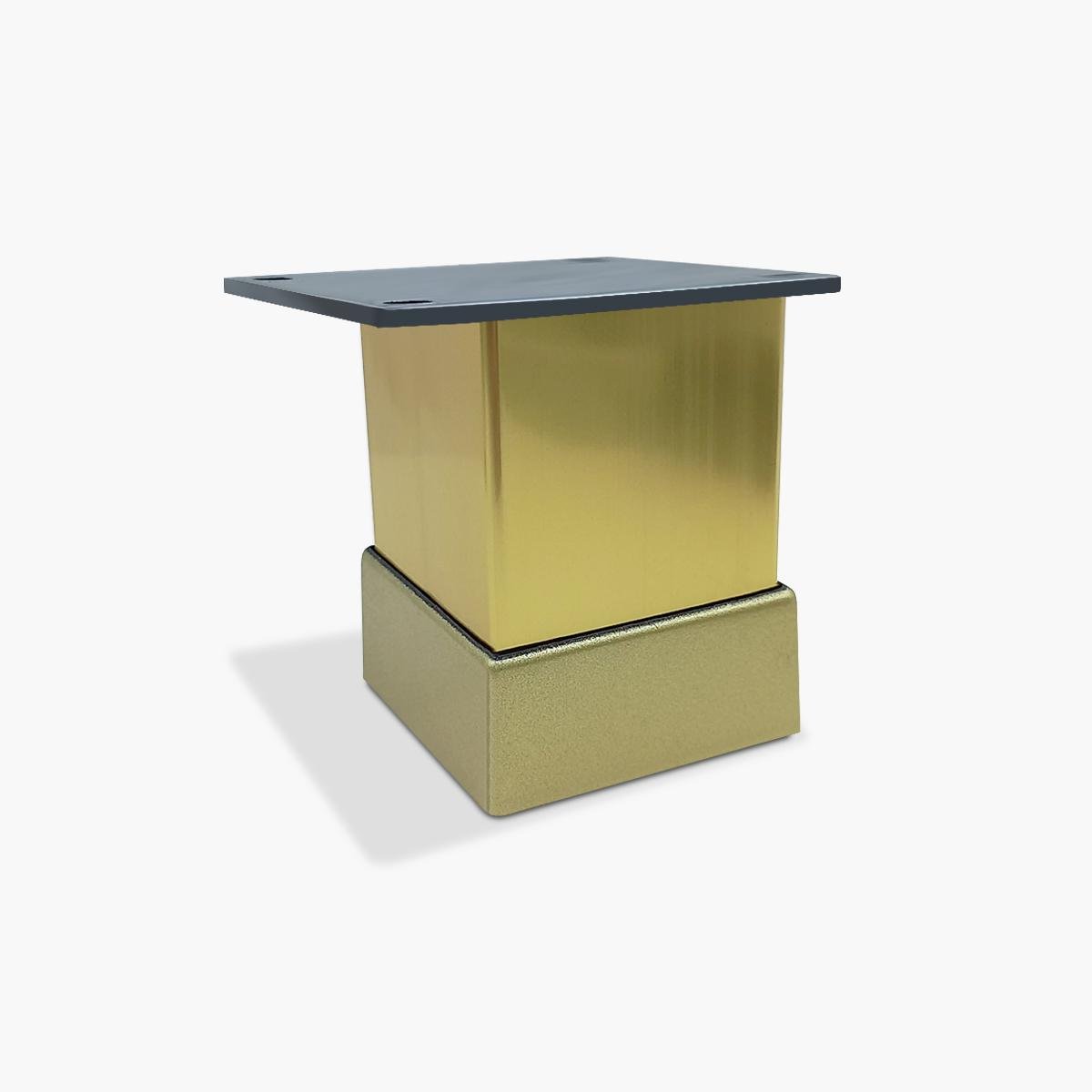 Ніжка меблева Bravo Tower 40х40х50 мм Золотий - фото 1 Ніжка меблева Bravo Tower 40х40х50 мм Золотий - фото 1