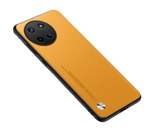Кожаный чехол - накладка CODE Tactile Experience для Realme 11 4G Желтый