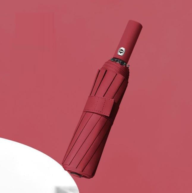 Парасолька складна автомат 18549 105 см Бордовий (5010845) - фото 1 Парасолька складна автомат 18549 105 см Бордовий (5010845) - фото 1