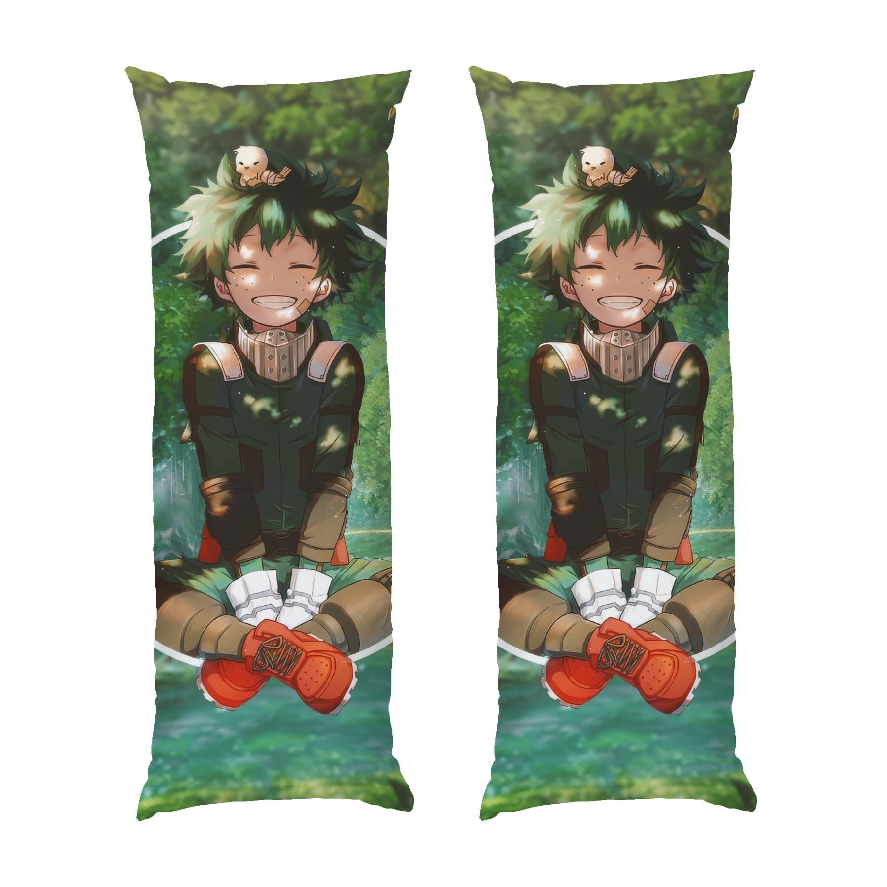 Подушка дакимакура Izuku Midoriya in forest My Hero Academia габардин 70х30 см (113342)