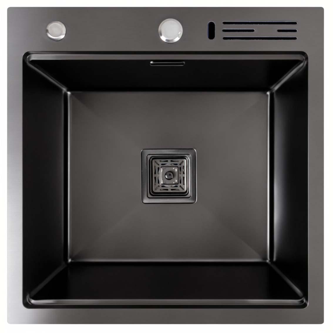 Мойка кухонная Platinum Handmade PVD 500x500 Black (788678) Мойка кухонная Platinum Handmade PVD 500x500 Black (788678)