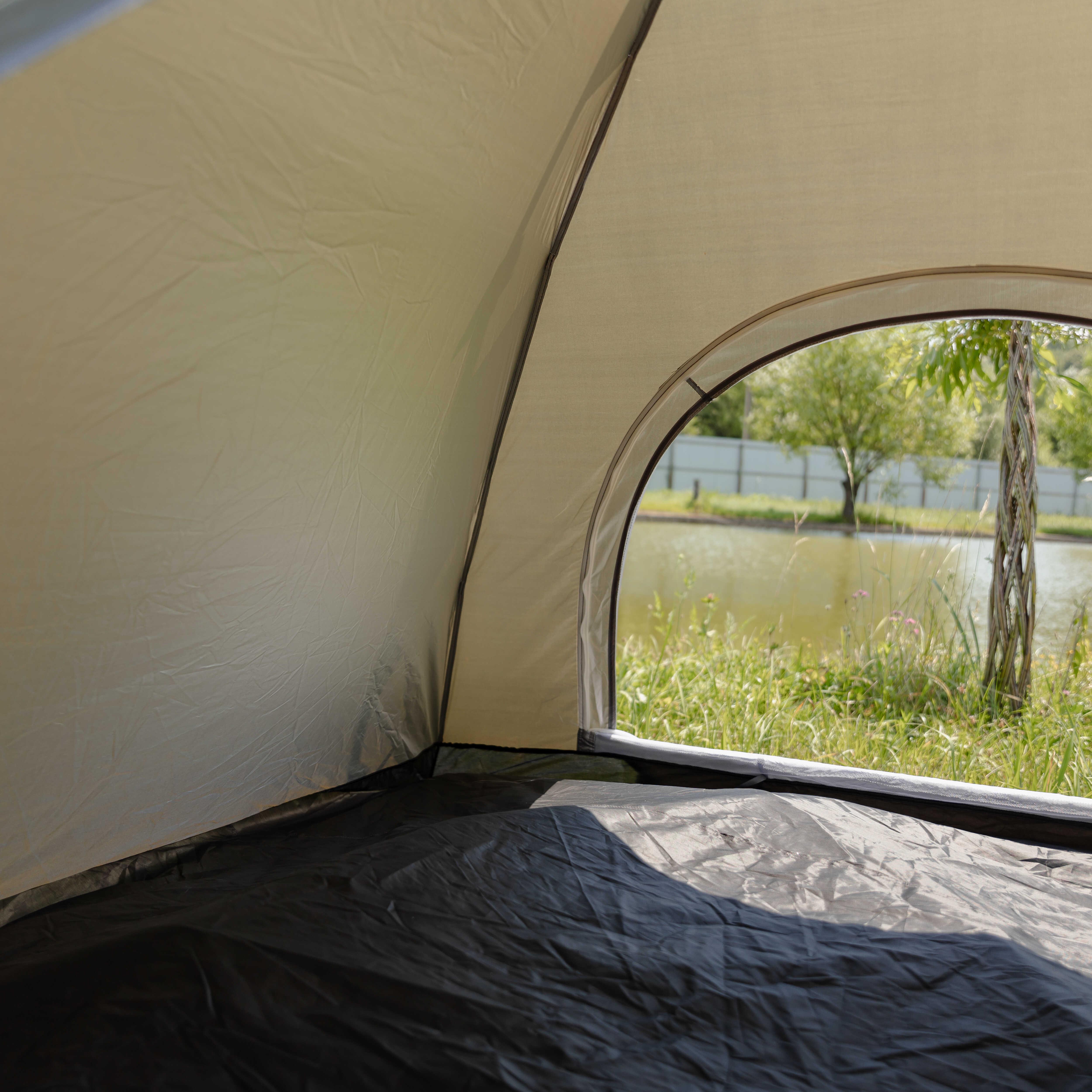 Палатка туристическая двухместная автоматическая 200х200х140 см Хаки (LU-019GR) - фото 5