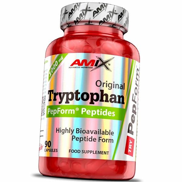 Свободная форма триптофана с изолятами сывороточного протеина Amix Nutrition Pepptide PepForm Tryptophan 90 капс. (27135018) Свободная форма триптофана с изолятами сывороточного протеина Amix Nutrition Pepptide PepForm Tryptophan 90 капс. (27135018)