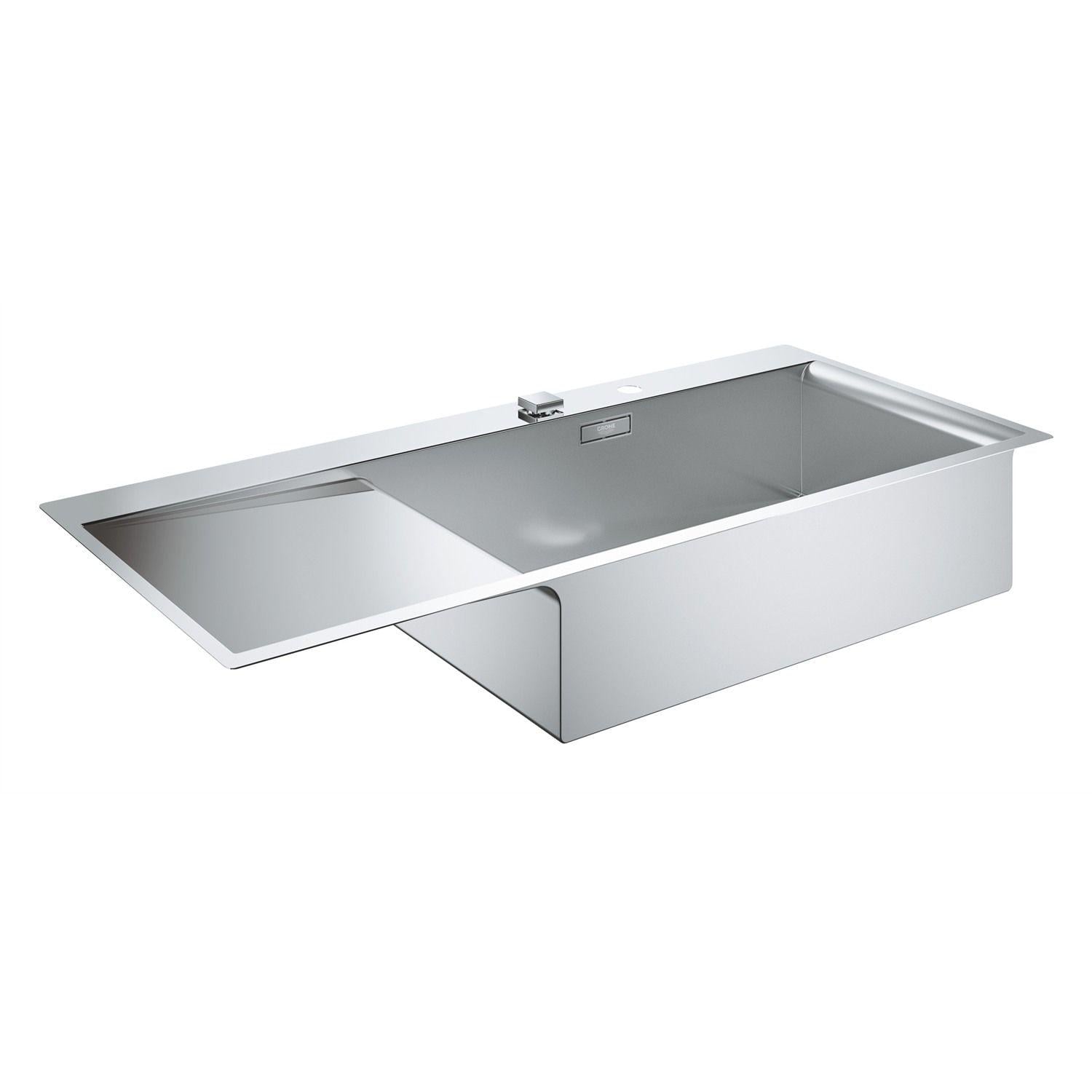 Мойка для кухни Grohe EX Sink K1000 нержавеющая сталь врезная прямоугольная 1,0 мм 1160x520 мм (31582SD0) Мойка для кухни Grohe EX Sink K1000 нержавеющая сталь врезная прямоугольная 1,0 мм 1160x520 мм (31582SD0)