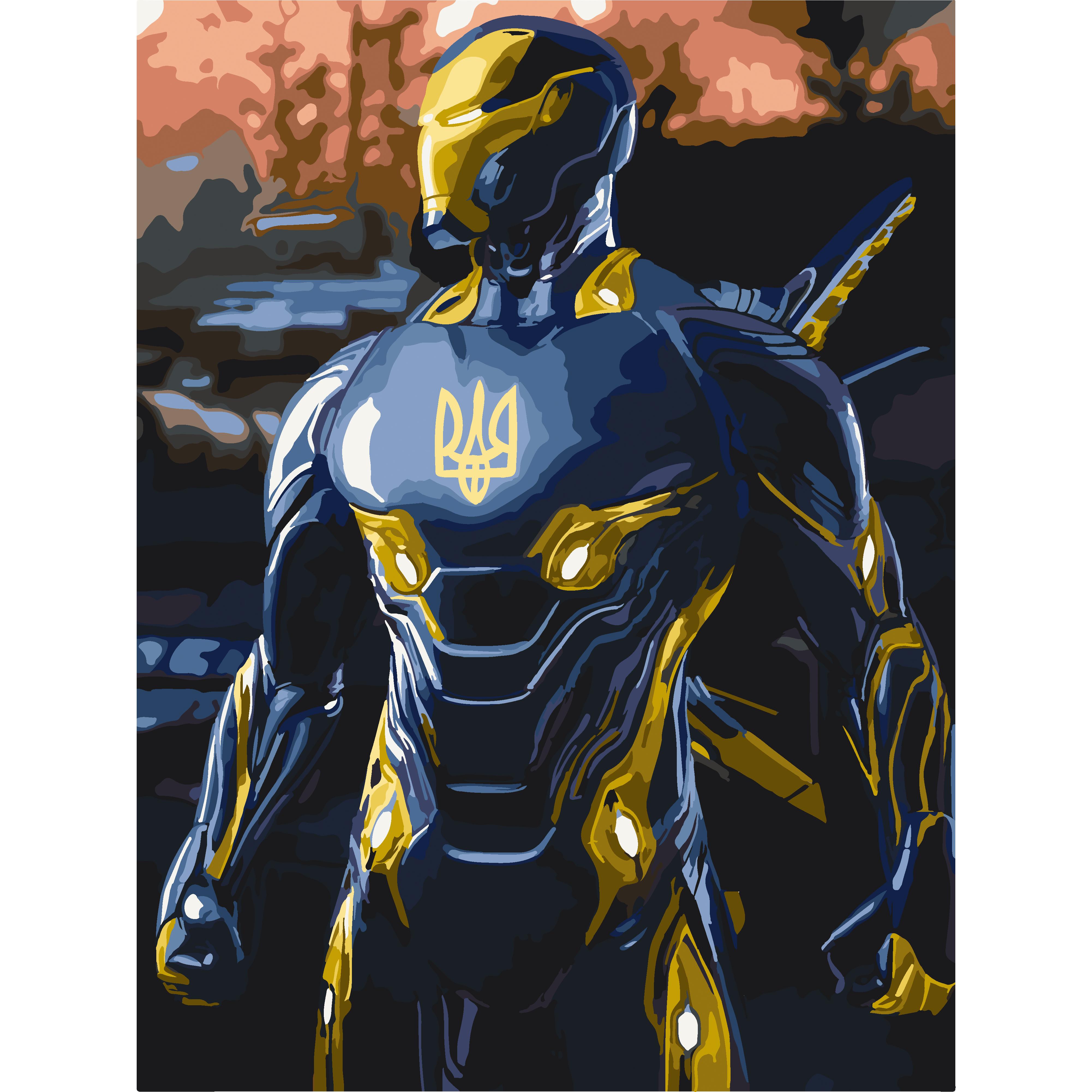 Картина по номерам Bambi Железный патриот 30x40 см Разноцветный (PM-194-K-610)