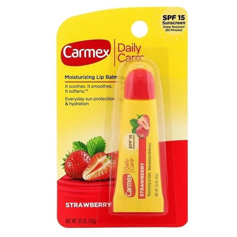 Бальзам для губ Carmex со вкусом клубники 10 г (083078010188) - фото 2