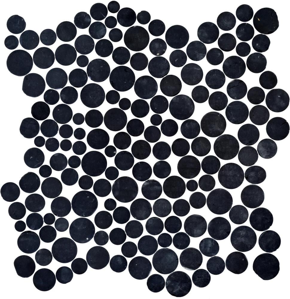 Мозаїка з керамограніту Kotto Ceramica MI7 14300706C Nero 300x300x10 мм круг d 14-30 мм (002832)