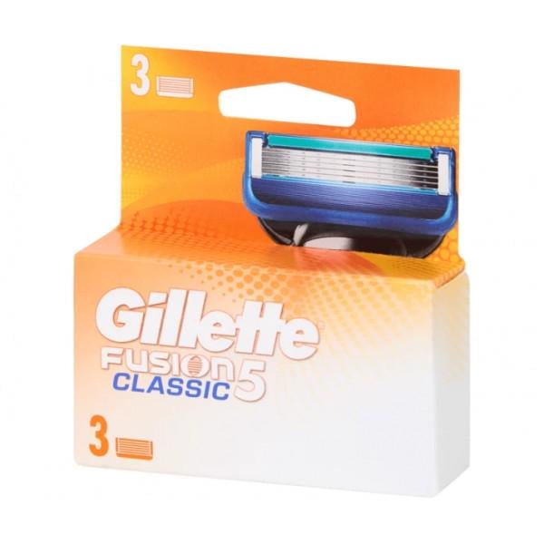 Картриджі змінні для гоління GILLETTE Fusion Classic 5 3 шт.