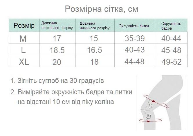 Бандаж на коленный сустав Binary Star K10 с силиконовым амортизационным кольцом и ребром L Grey/Orange (2216018243) - фото 10